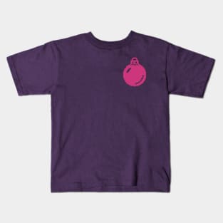 Pink Christmas Decoration pixel art Kids T-Shirt